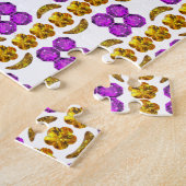 ジェムストーンアートパープルオレンジ ジグソーパズル (側面)