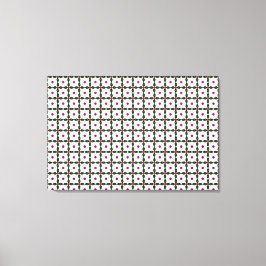 ジェムストーンアート、パープルグリーン キャンバスプリント