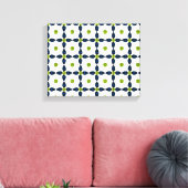 ジェムストーンアート（青と黄） キャンバスプリント (インサイチュ (リビング))