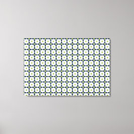 ジェムストーンアート（青と黄） キャンバスプリント