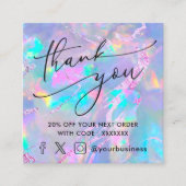 ジェムストーンオ感謝していプロピオンカード スクエア名刺 (正面)