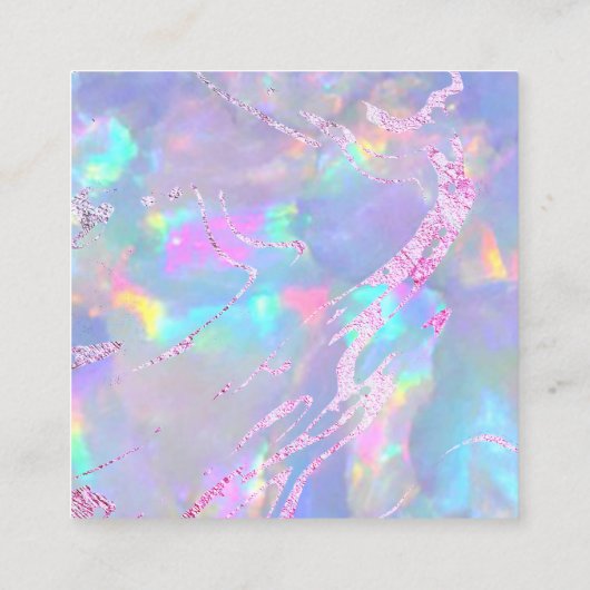 ジェムストーンオ感謝していプロピオンカード スクエア名刺 (裏面)