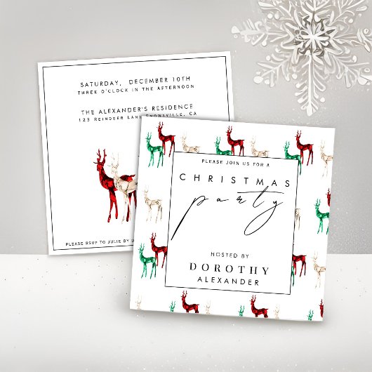 ジェムストーンクリスタルトインデアクリスマスパーティー 招待状