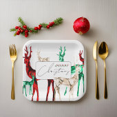 ジェムストーンクリスタルトナディアメリークリスマスホリデー ペーパープレート