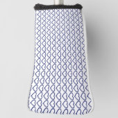 ジェムストーンサファイアブルーハート ゴルフヘッドカバー (回転90)