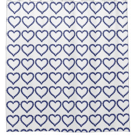 ジェムストーンサファイアブルーハート シャワーカーテン