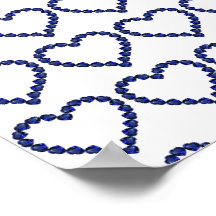 ジェムストーンサファイアブルーハート