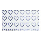 ジェムストーンサファイアブルーハート 枕カバー (裏面-右)