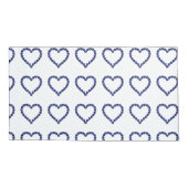 ジェムストーンサファイアブルーハート 枕カバー (裏面-左)