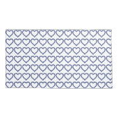 ジェムストーンサファイアブルーハート 枕カバー (裏面-左)