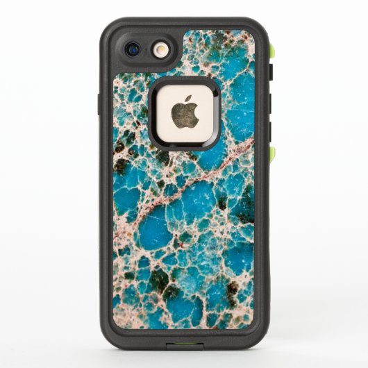 ジェムストーンシリーズ – ターコイズモザイク LifeProof iPhoneケース (裏面)
