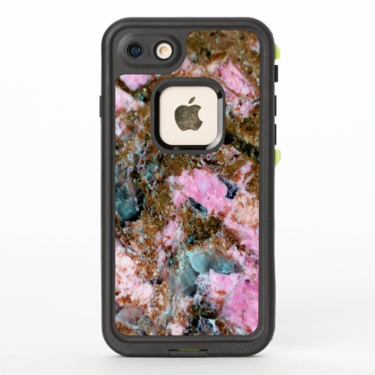 ジェムストーンシリーズ – ダークピンクとグリーンチューライト LifeProof iPhoneケース (裏面)