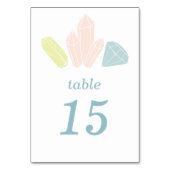 ジェムストーンズエレガントパステル結婚ズ テーブルナンバー (裏面)