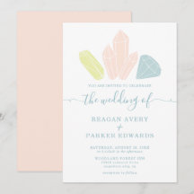 ジェムストーンズエレガントパステル結婚ズ