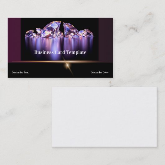 ジェムストーンズジュエリーダイヤモンド名刺 名刺 (正面/裏面)