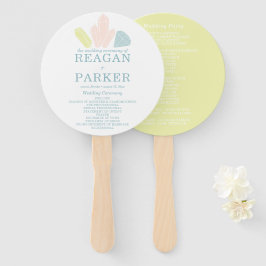 ジェムストーンズモダンパステル結婚ズ ハンドファン