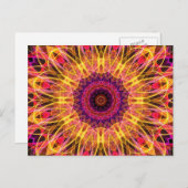 ジェムストーンドリーム万華鏡のように千変万化するパターン ポストカード (正面/裏面)