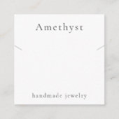 ジェムストーンネックレスジュエリーディスプレイカード エンクロージャーカード (正面)