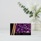 ジェムストーンパープルアメジスト 名刺 (スタンド正面)