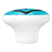 ジェムストーンブルーラリマー&ブラックオニックスオーナメント セラミックノブ (側面)