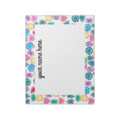 ジェムストーンメモパーソナライズされた帳 ノートパッド (回転)