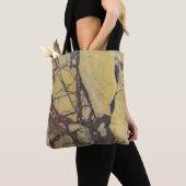 ジェムストーンレッドイエローアゲイト写真研磨鉱物 トートバッグ (クローズアップ)