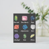 ジェムストーン恋人ジュエリー地質学者クリスタルハンター ポストカード (スタンド正面)