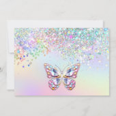 ジェムズバタフライ誕生日招待状 招待状 (裏面)