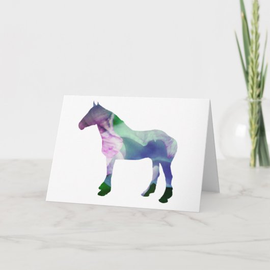 ジェムトーンホース空白のノートカード カード (正面)
