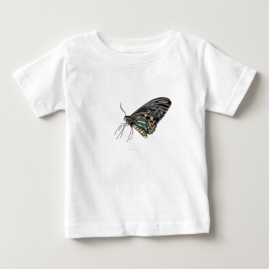 ジェムブラックバタフライ ベビーTシャツ (正面)