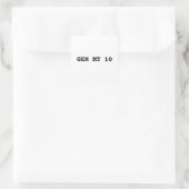 ジェムミント10白 スクエアシール (バッグ)