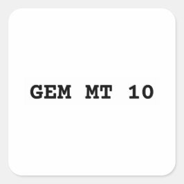 ジェムミント10白 スクエアシール