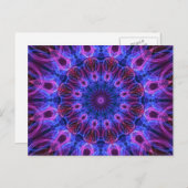 ジェムリング万華鏡のように千変万化するパターン ポストカード (正面/裏面)