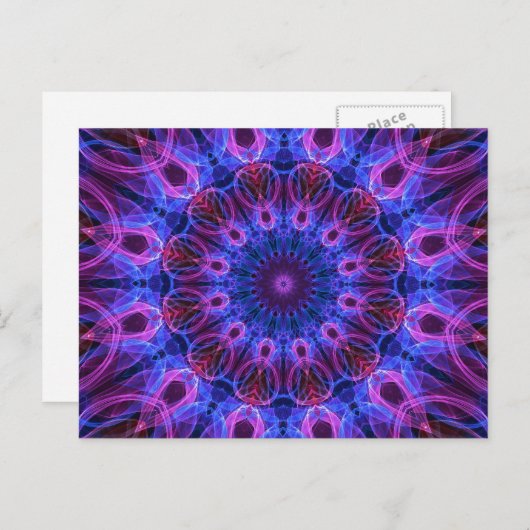 ジェムリング万華鏡のように千変万化するパターン ポストカード (正面/裏面)