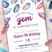 ジェム大切ガールズ5th誕生日クリスタル 招待状