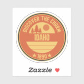 ジェム州アイダホ – 風光明媚な風景の贈り物 シール (シート)