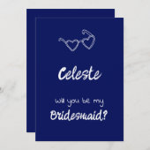 ジェム&ペンブリーズメイド招待状王室のブルー 招待状 (正面/裏面)