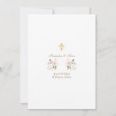 ジェメラスヒジャスピンクフラワープライマーアニートバウティゾ 招待状 (裏面)