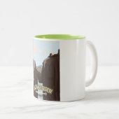 ジェラグボルテンノウェジアン旅行のポスター。 ツートーンマグカップ (正面右)