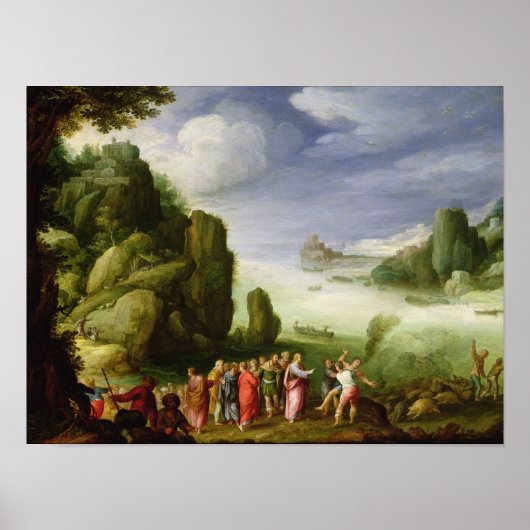 ジェラサの持ち主を癒すキリスト， 1608 ポスター (正面)