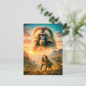 ジェラダバブーンの二重暴露ポートレート シーズンポストカード (スタンド正面)