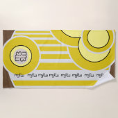 ジェラトアルリモンビーチタオル | m3galleryStudio ビーチタオル (正面)