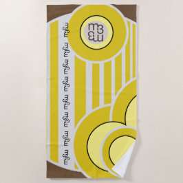 ジェラトアルリモンビーチタオル | m3galleryStudio ビーチタオル