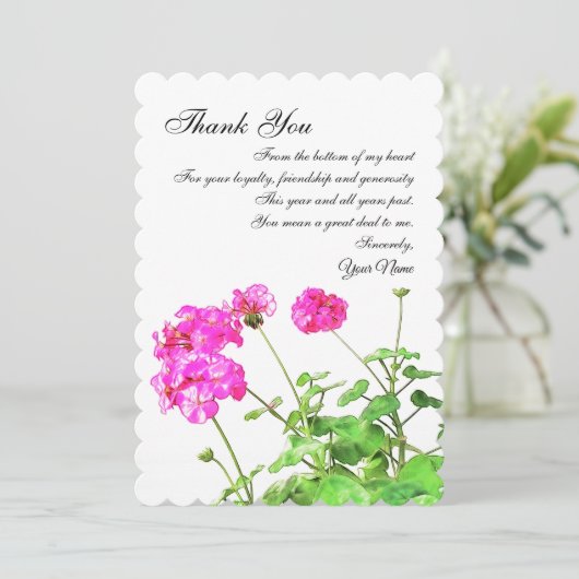 ジェラニウムス、お客様へのご連絡ありがとうございます シーズンカード (スタンド正面)