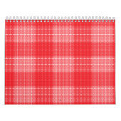 ジェラニウムiを使用した赤とピンクのフローラグラフィック カレンダー (カバー)