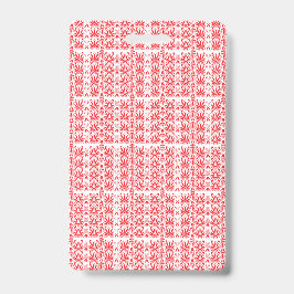 ジェラニウムiを使用した赤とピンクのフローラグラフィック バッジ