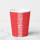 ジェラニウムiを使用した赤とピンクのフローラグラフィック 紙コップ (右)