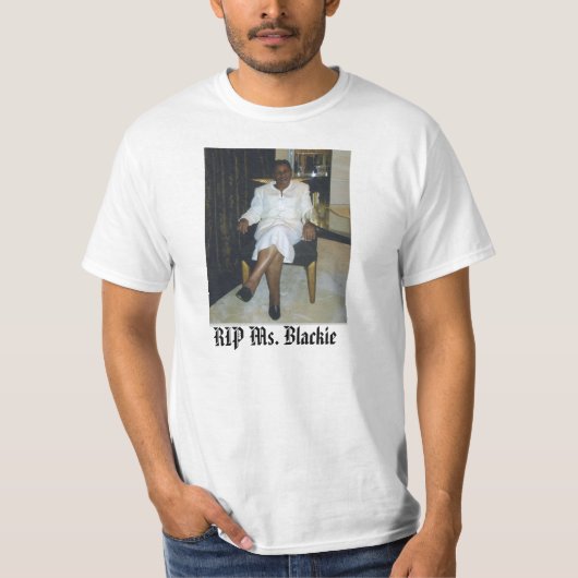 ジェラルディンのBlackie - Custo裂け目氏… -カスタマイズ Tシャツ (正面)