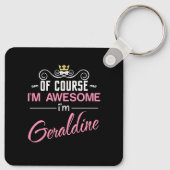 ジェラルディンもちろん私素晴らしはエイダだ キーホルダー (裏面)