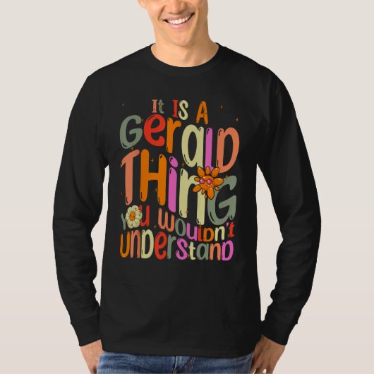 ジェラルドにしかわからないこと Tシャツ (正面)